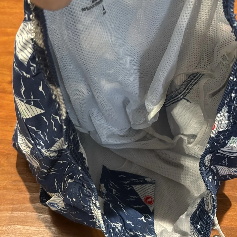 Vineyard Vines Navy Sailboat Swim Shorts large size 16 - Picture 9 of 10